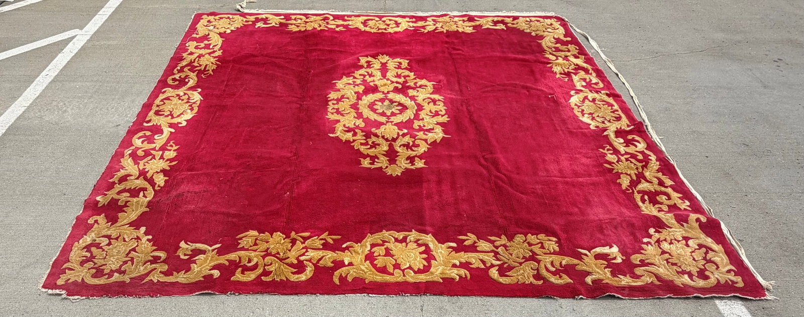 Large Aubusson Design Area Rug, Late 20th Century - 2