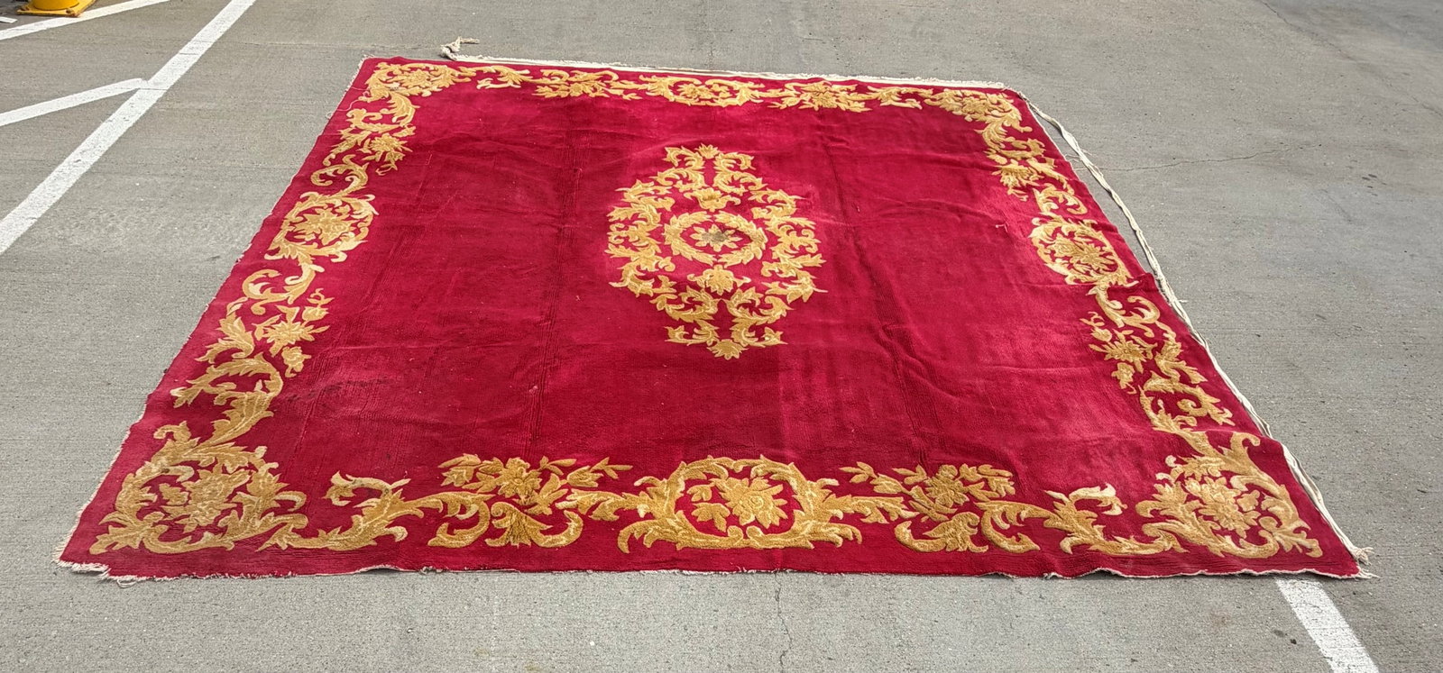 Large Aubusson Design Area Rug, Late 20th Century - 3