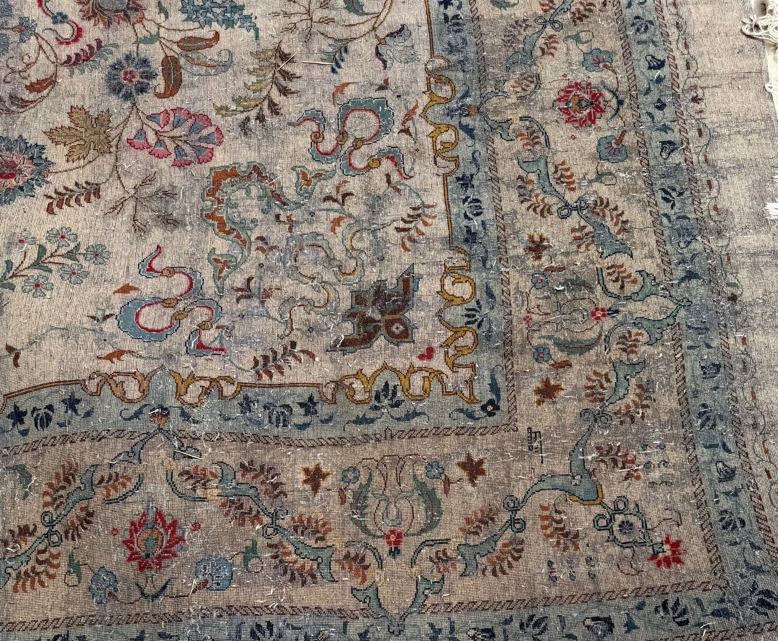 Hand-Knotted Persian Wool and Silk Area Rug - 2