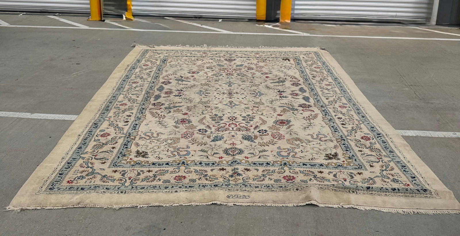Hand-Knotted Persian Wool and Silk Area Rug - 5