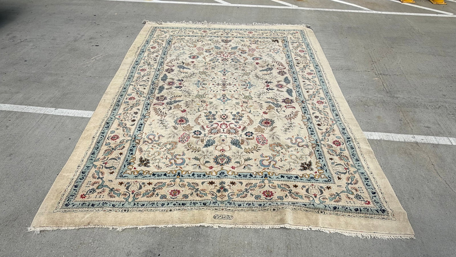 Hand-Knotted Persian Wool and Silk Area Rug - 6