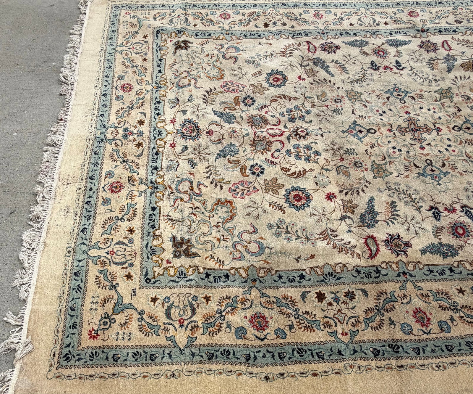 Hand-Knotted Persian Wool and Silk Area Rug - 8