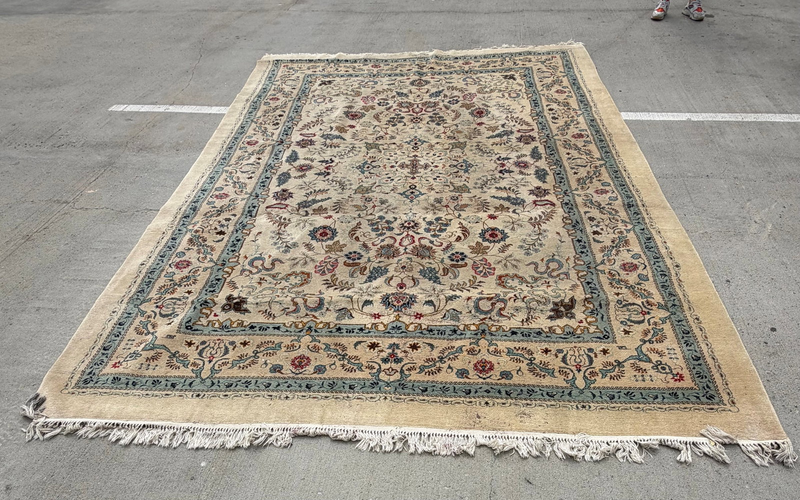 Hand-Knotted Persian Wool and Silk Area Rug - 9