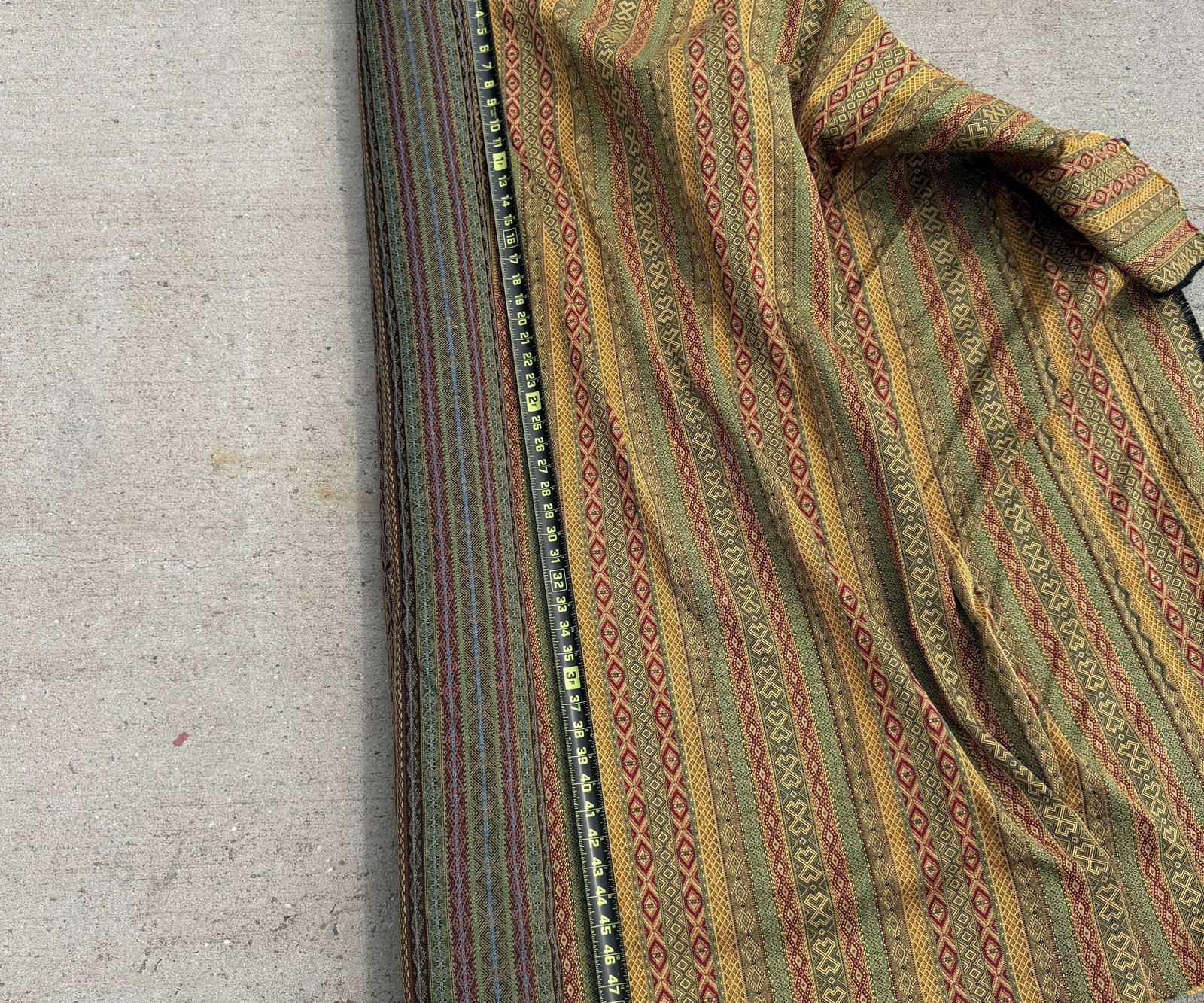 Roll of Southwestern Motif Upholstery Fabric - 2