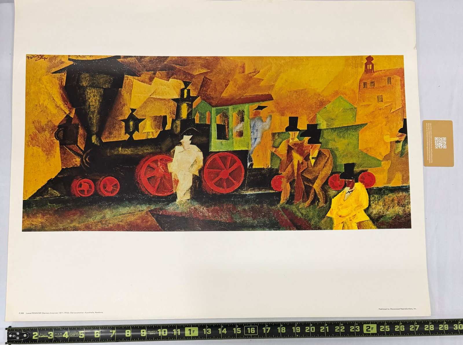 Lyonel Feininger, Old Locomotive (Altbau), 1913, Color Lithograph - 2