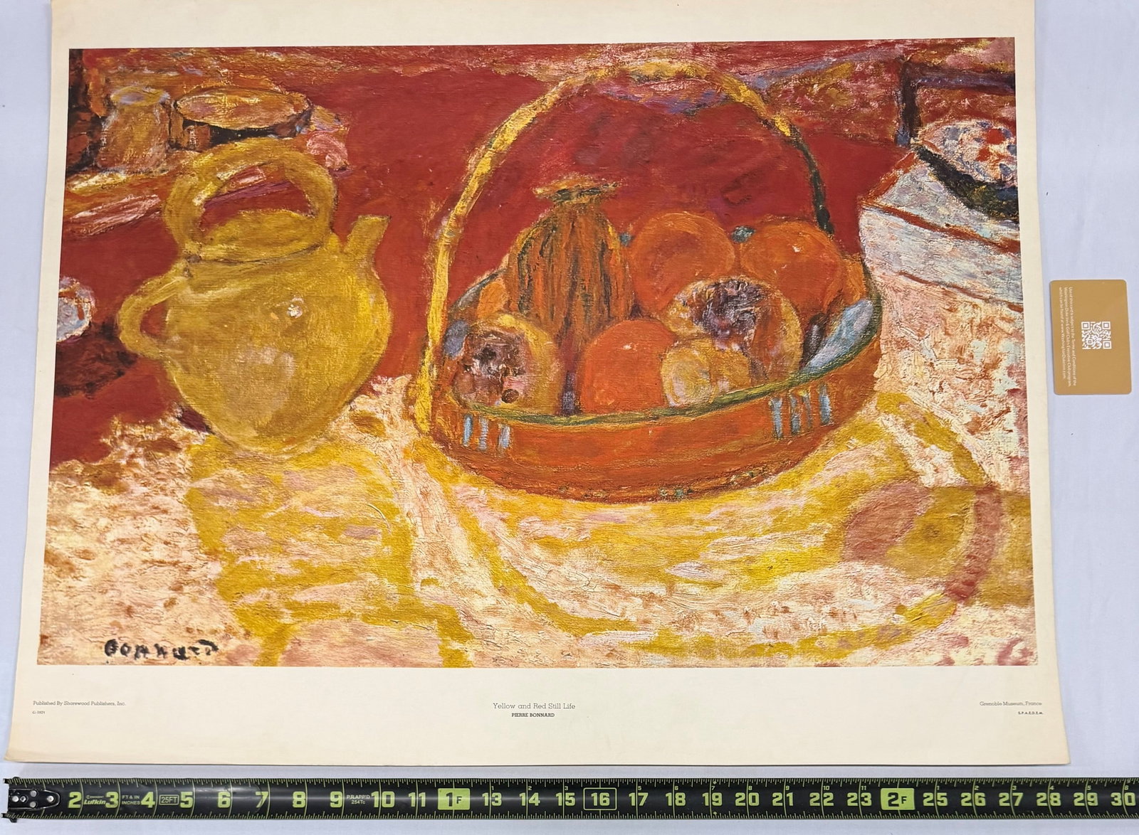 Pierre Bonnard (French, 1867-1947), "Yellow and Red Still Life" Print - 2