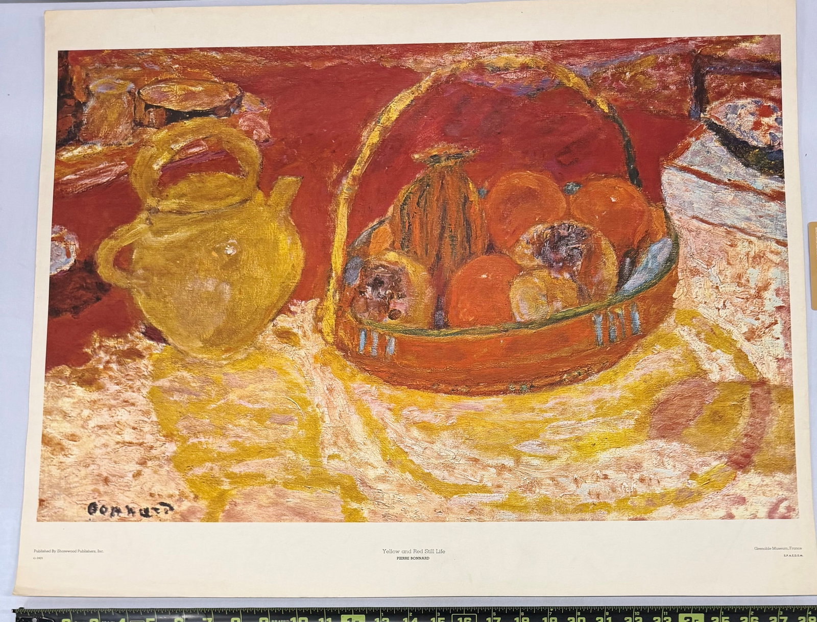 Pierre Bonnard (French, 1867-1947), "Yellow and Red Still Life" Print - 4