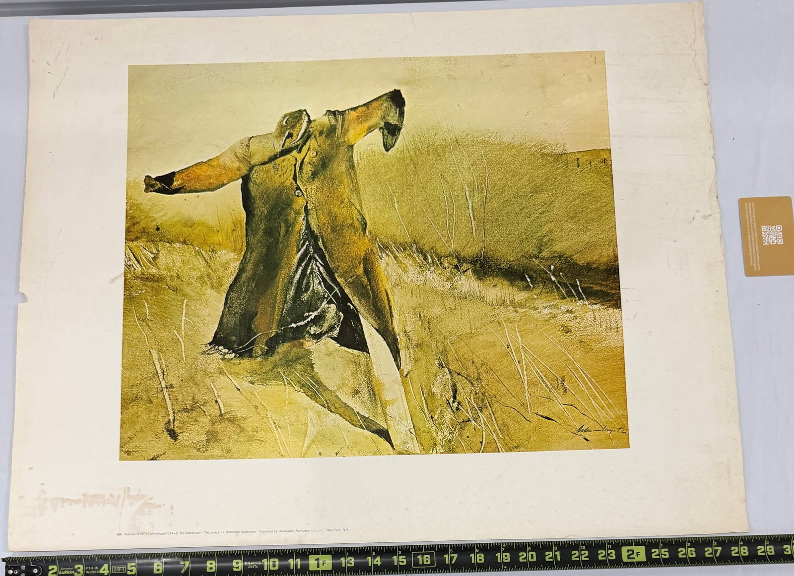 Andrew Wyeth (American, b. 1917) "The Scarecrow" - Printed in Sweden, 1974 - 2