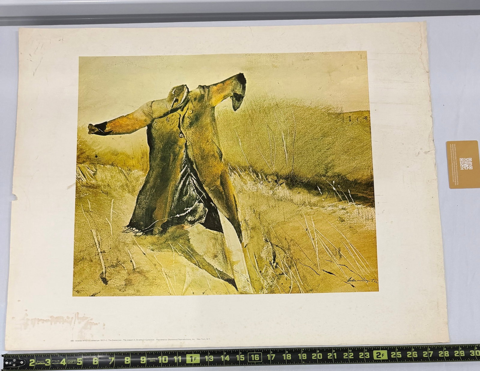 Andrew Wyeth (American, b. 1917) "The Scarecrow" - Printed in Sweden, 1974 - 3