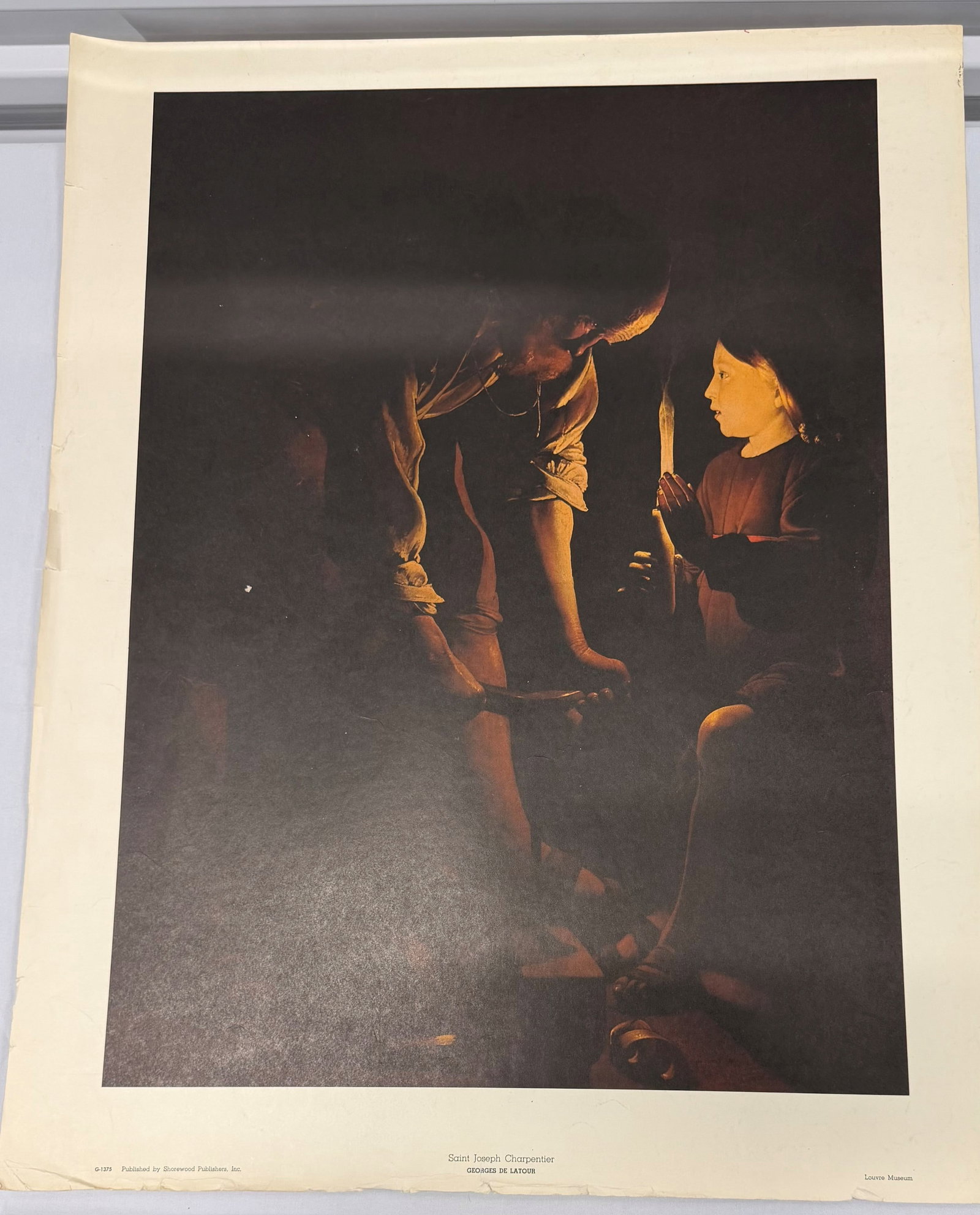Print of Georges de La Tour's "Saint Joseph Charpentier" - 2