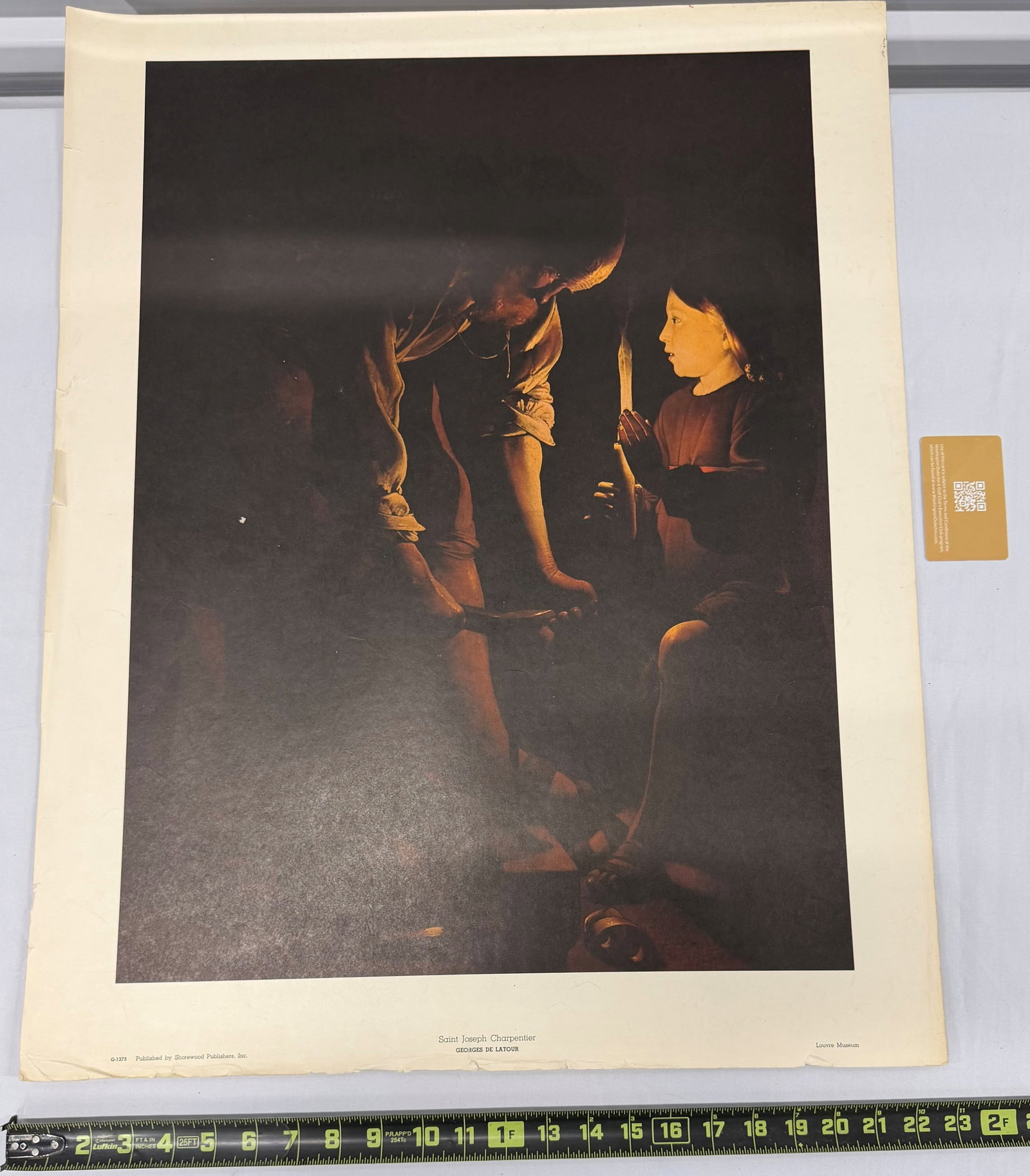 Print of Georges de La Tour's "Saint Joseph Charpentier" - 4