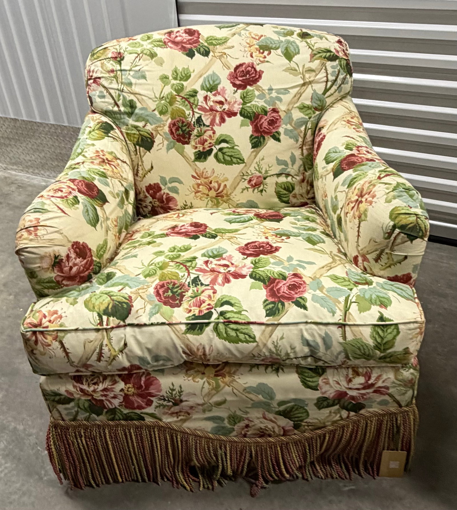 Pair of William & Collins Floral Upholstered Swivel Armchairs - 2
