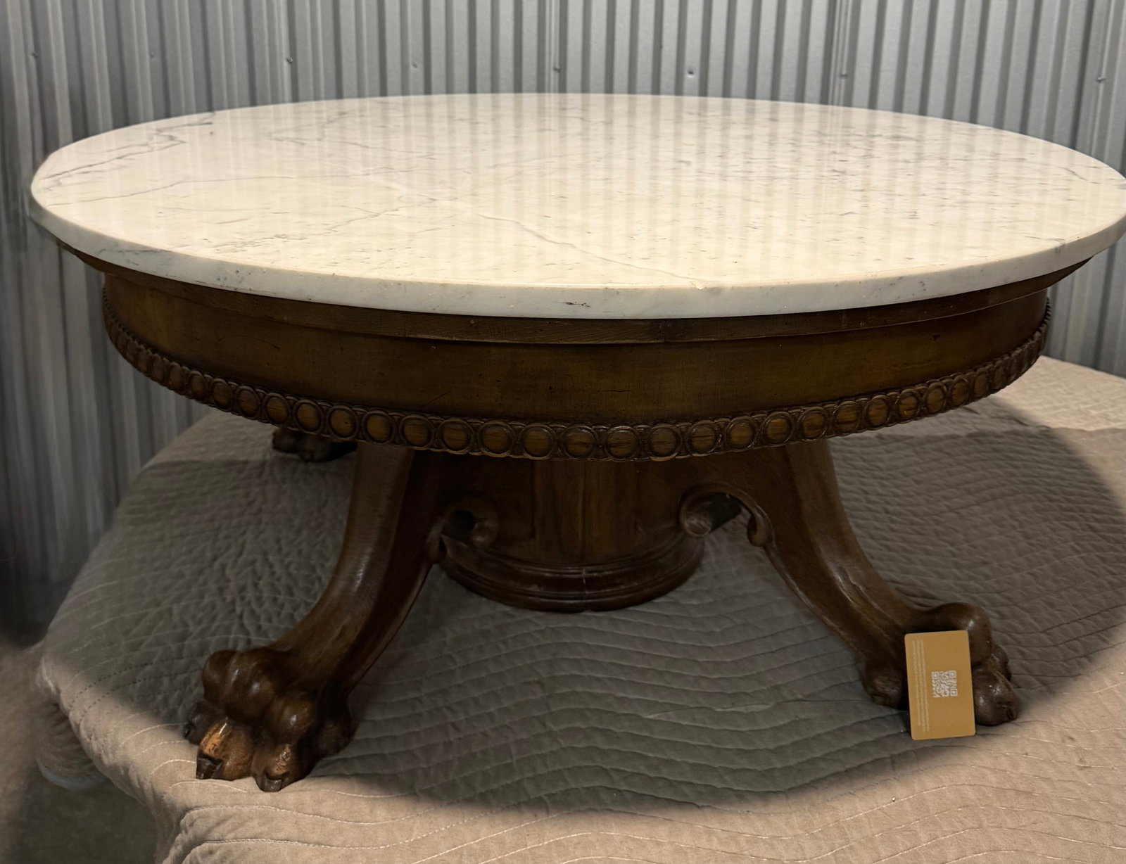 Italian Neoclassical Style Marble-Top Center Table - 4