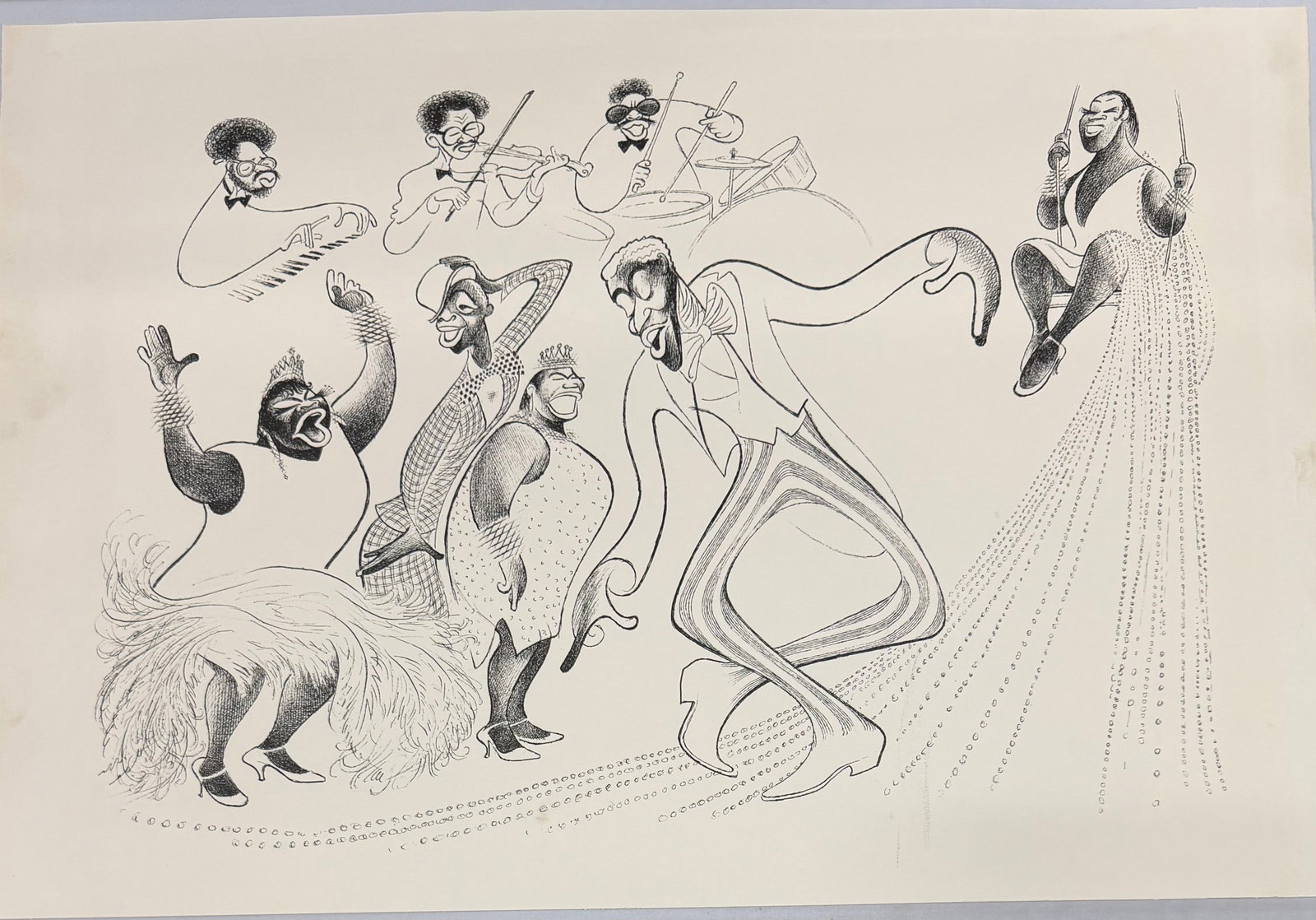 Al Hirschfeld (American, 1903-2003) "Jule Styne - 3