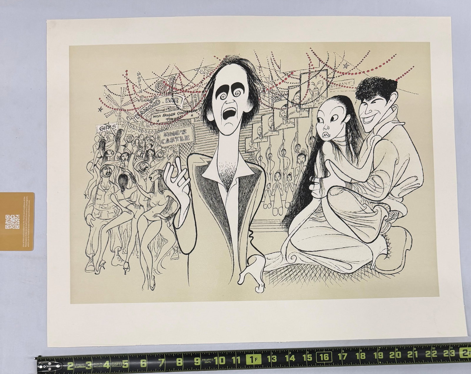 Al Hirschfeld, "Miss Saigon" Lithograph, Signed - 3