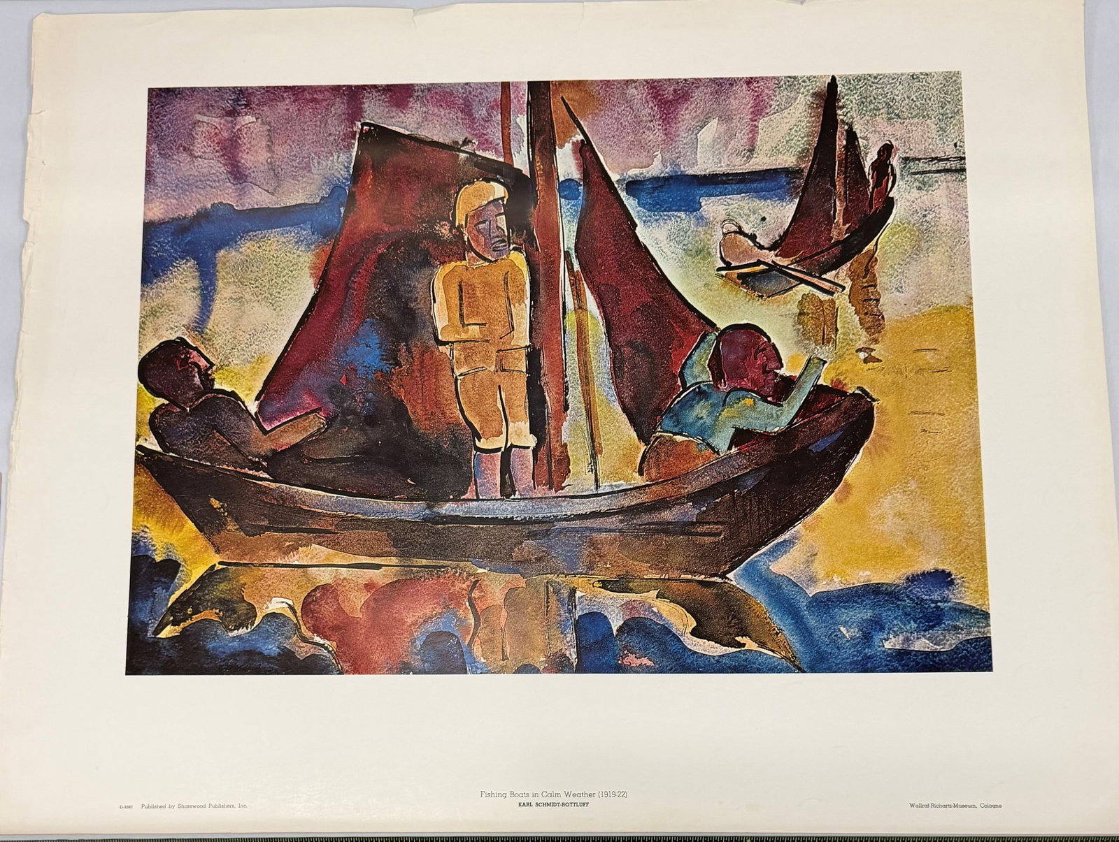 Karl Schmidt-Rottluff "Fishing Boats in Calm Weather" Print - 2