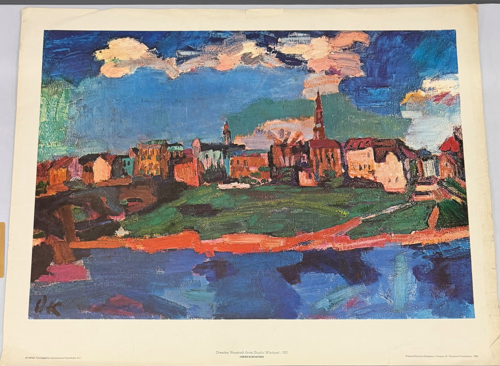 Oskar Kokoschka "Dresden, Neustadt (From Studio Window)" Print - 2