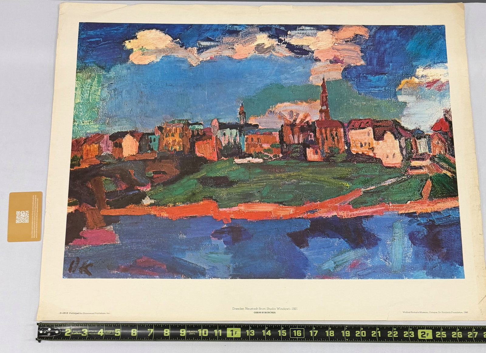 Oskar Kokoschka "Dresden, Neustadt (From Studio Window)" Print - 3
