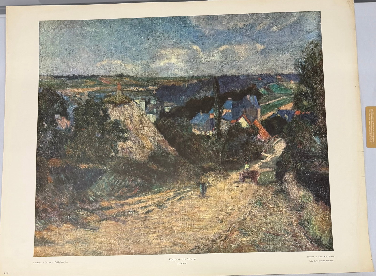 Print after Paul Cézanne's Entrance to the Village - 2
