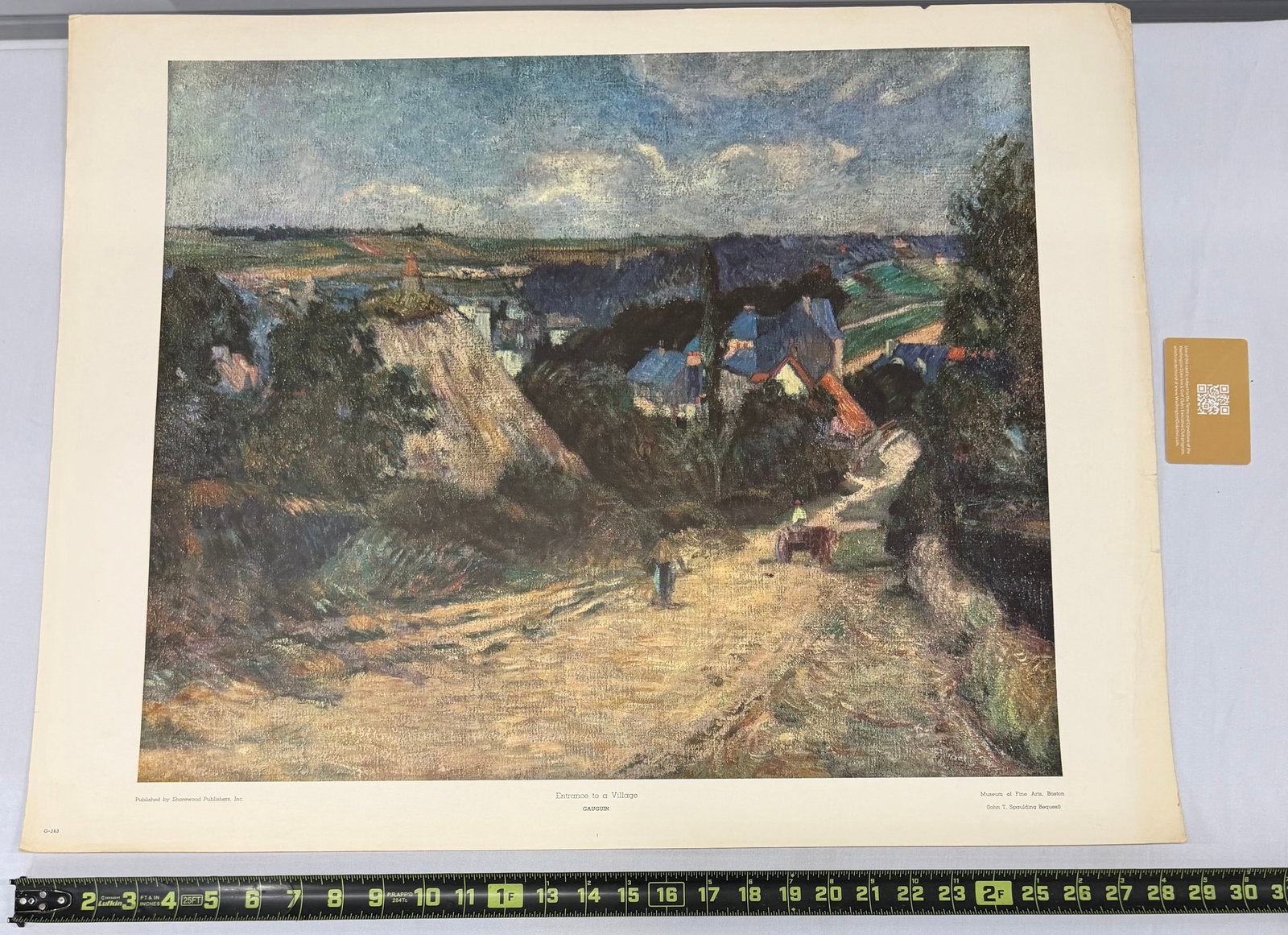 Print after Paul Cézanne's Entrance to the Village - 3
