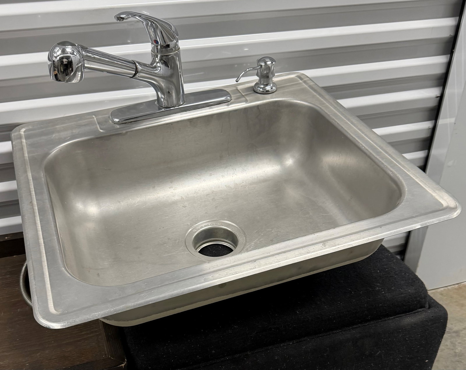 Stainless Steel Drop-in Bar Sink with Faucet and Soap Dispenser - 4