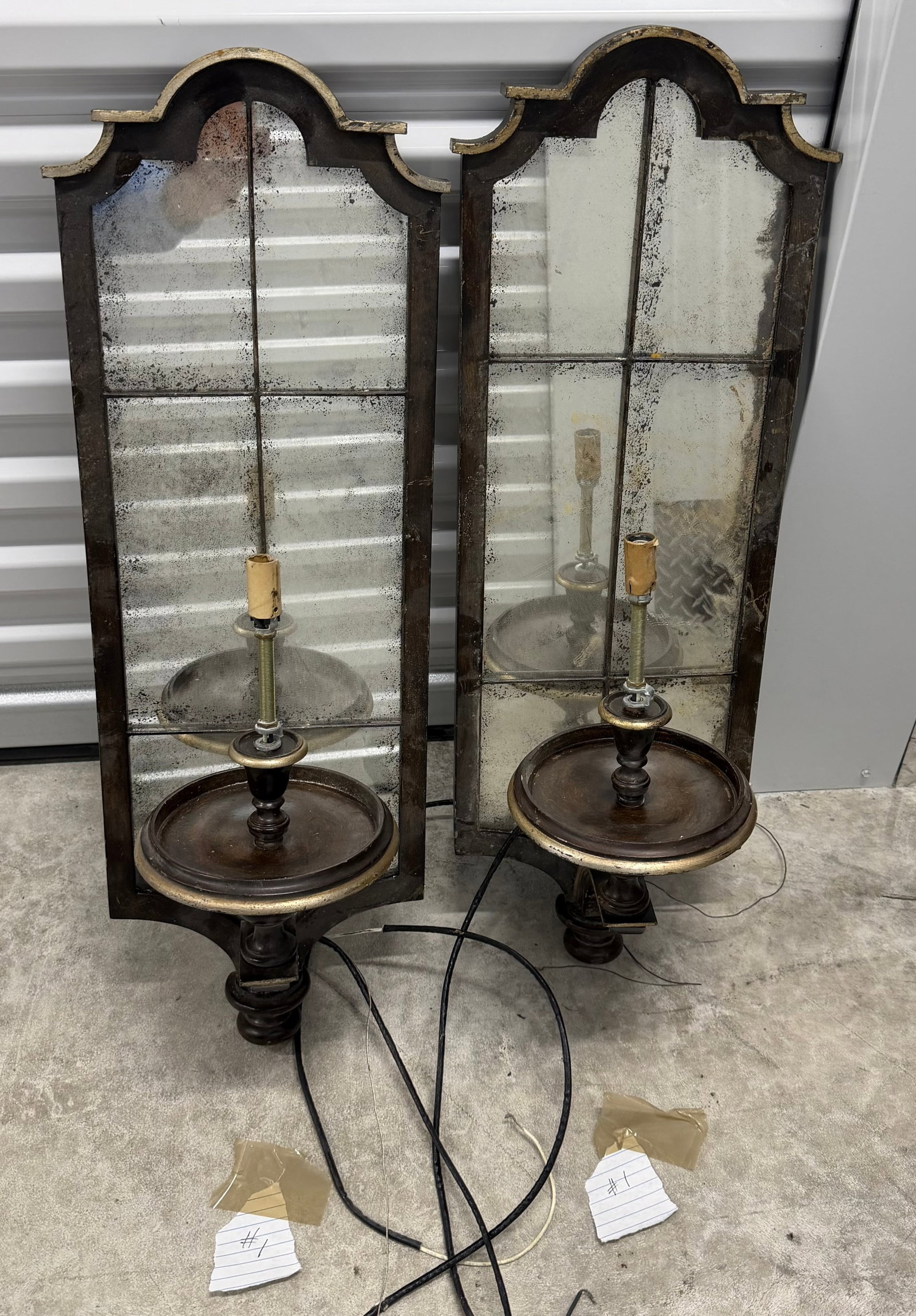 Pair of Mirrored Sconces in the Venetian Taste #1 - 2