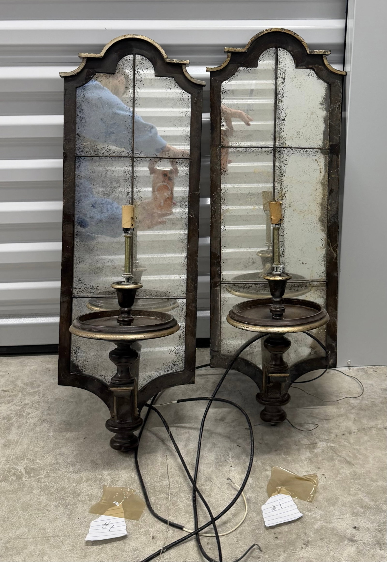Pair of Mirrored Sconces in the Venetian Taste #1 - 4