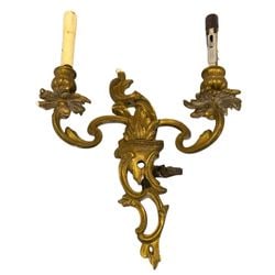 Pair of Louis XV Style Gilt Bronze Two-Light Sconces (1 of 2)