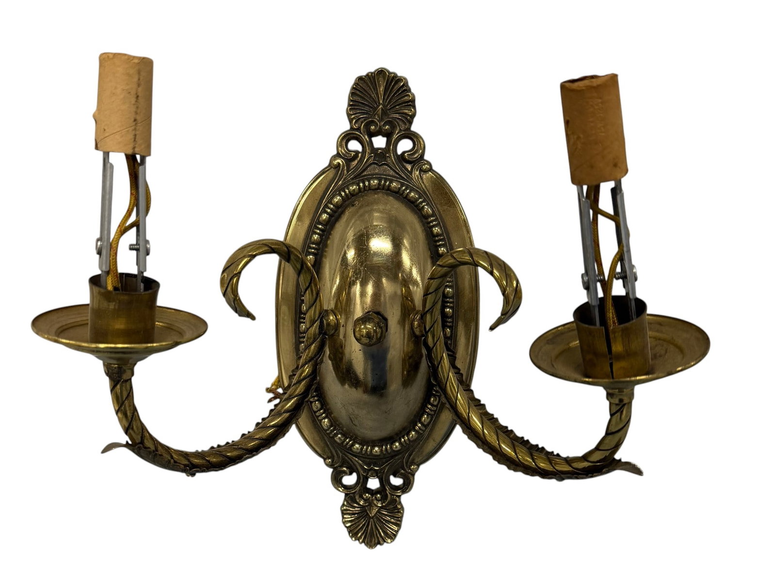 Pair of Rococo Revival Style Gilt Metal Sconces (1 of 1)