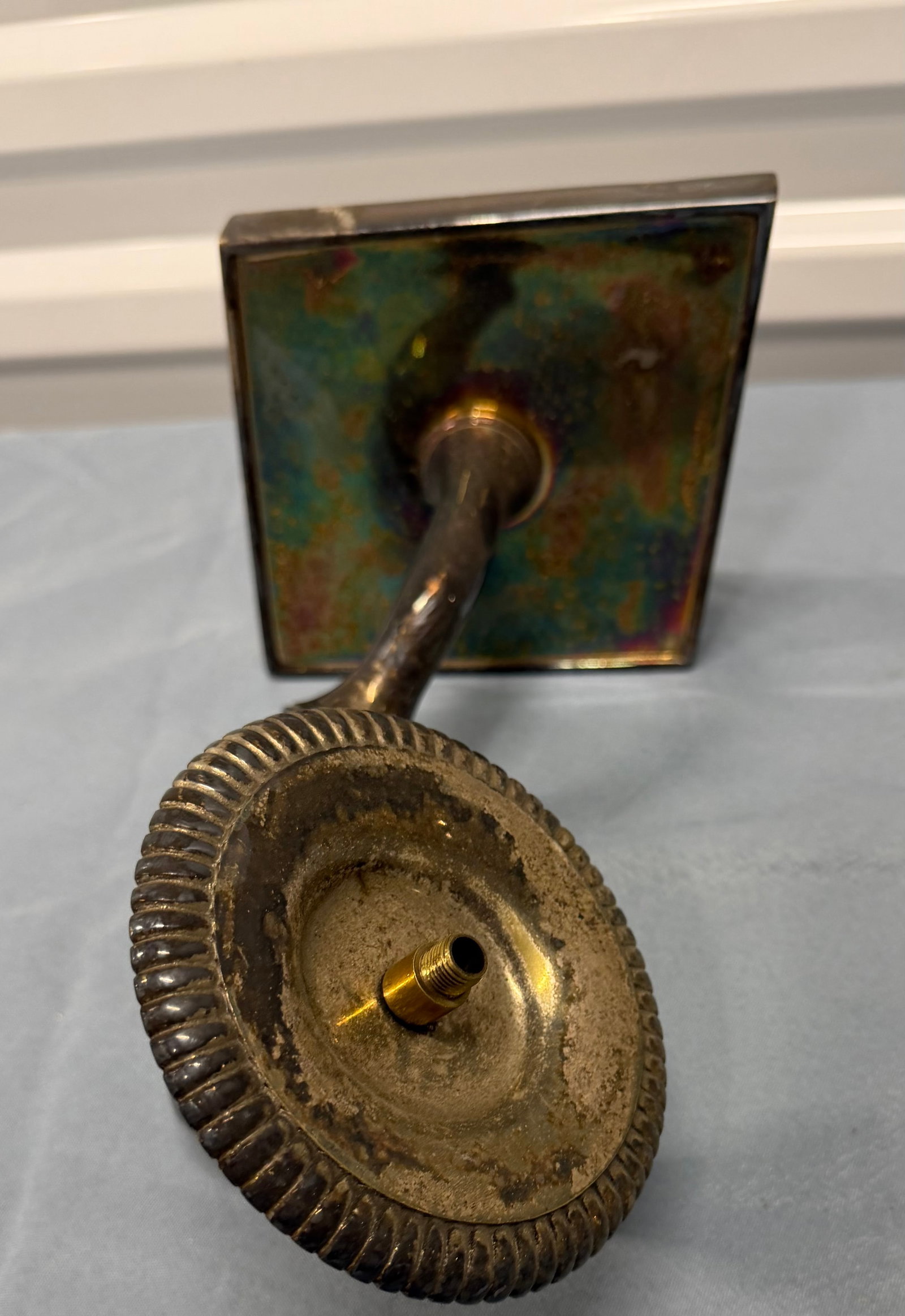 Silver Plate Wall Sconce Candle Holder - 4