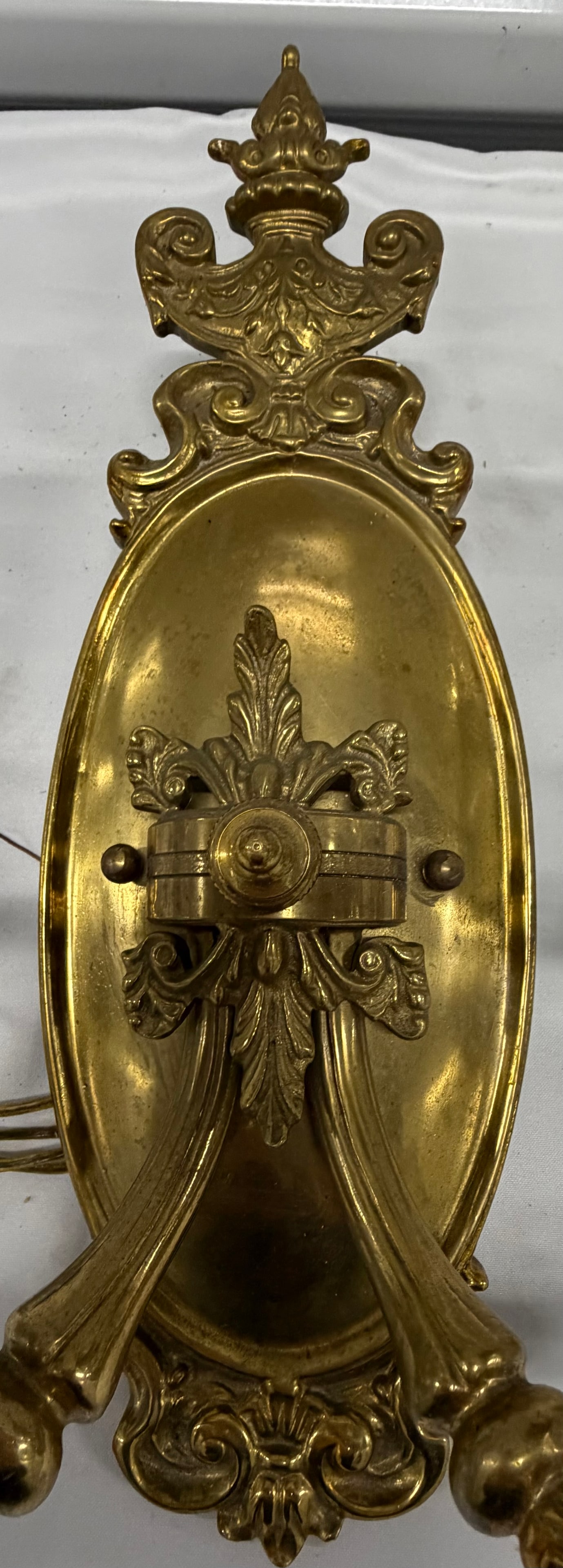 Pair of Rococo Revival Gilt Bronze Two-Light Sconces - 4
