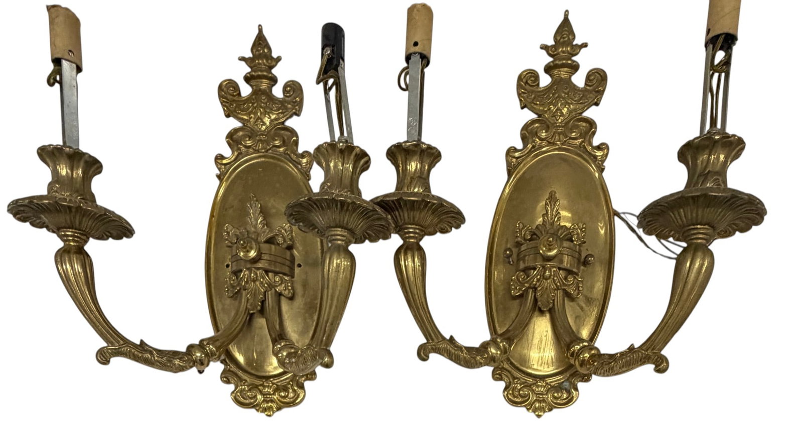 Pair of Rococo Revival Gilt Bronze Two-Arm Sconces (1 of 6)