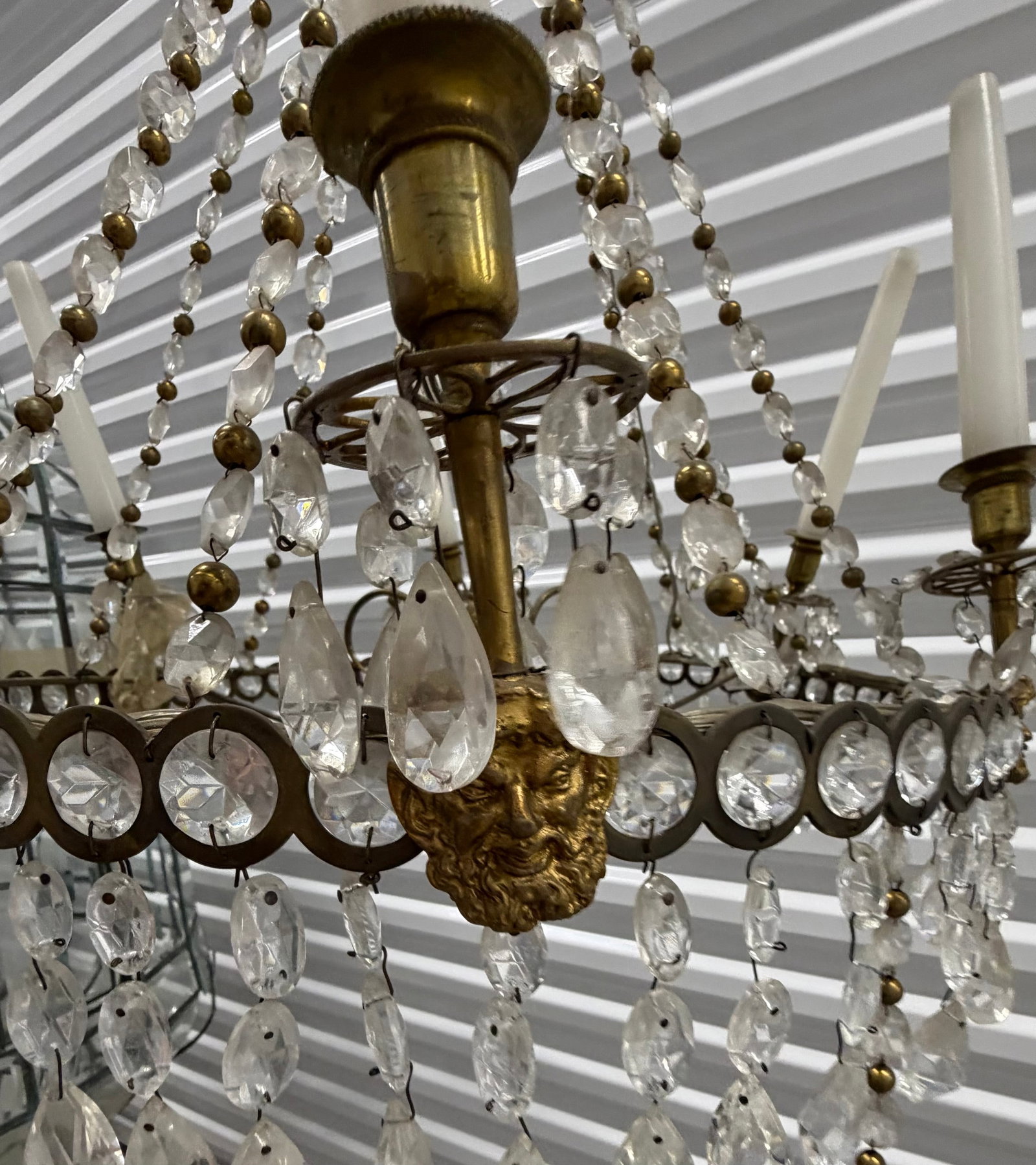 Gilt Bronze and Cut Crystal Chandelier, 20th Century - 6