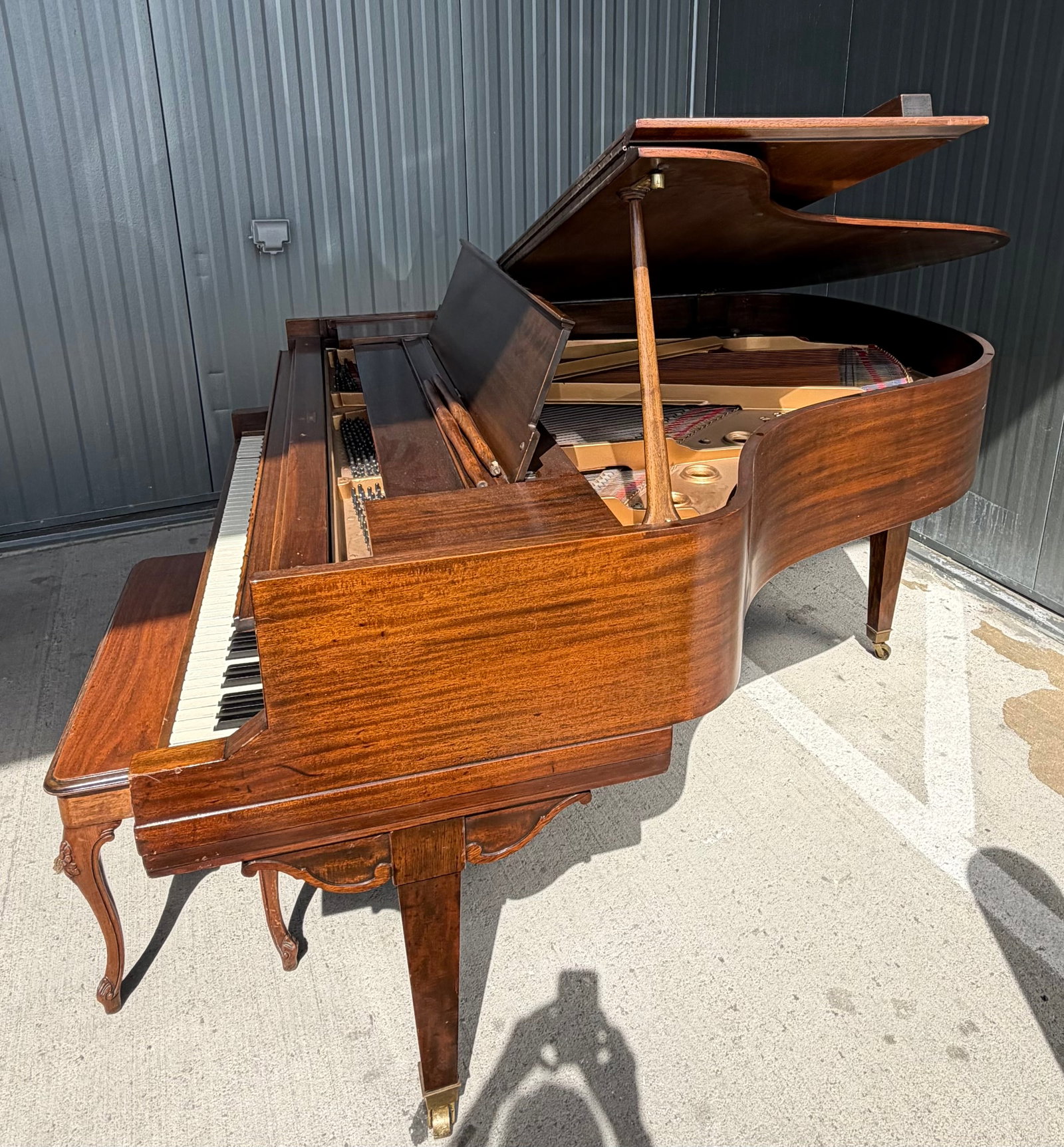 Hardman, Peck & Co. Grand Piano with Matching Bench - 7