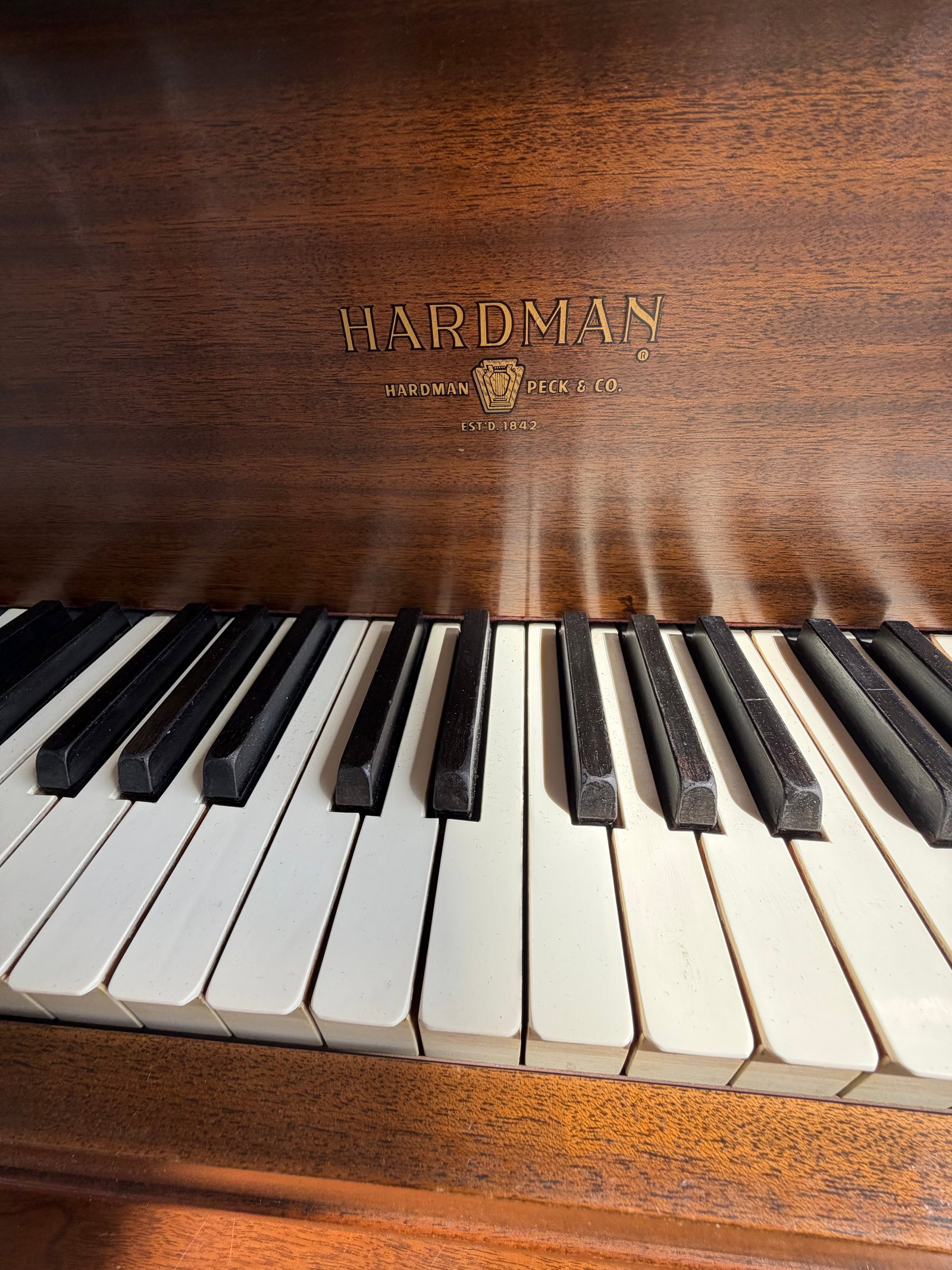 Hardman, Peck & Co. Grand Piano with Matching Bench - 9