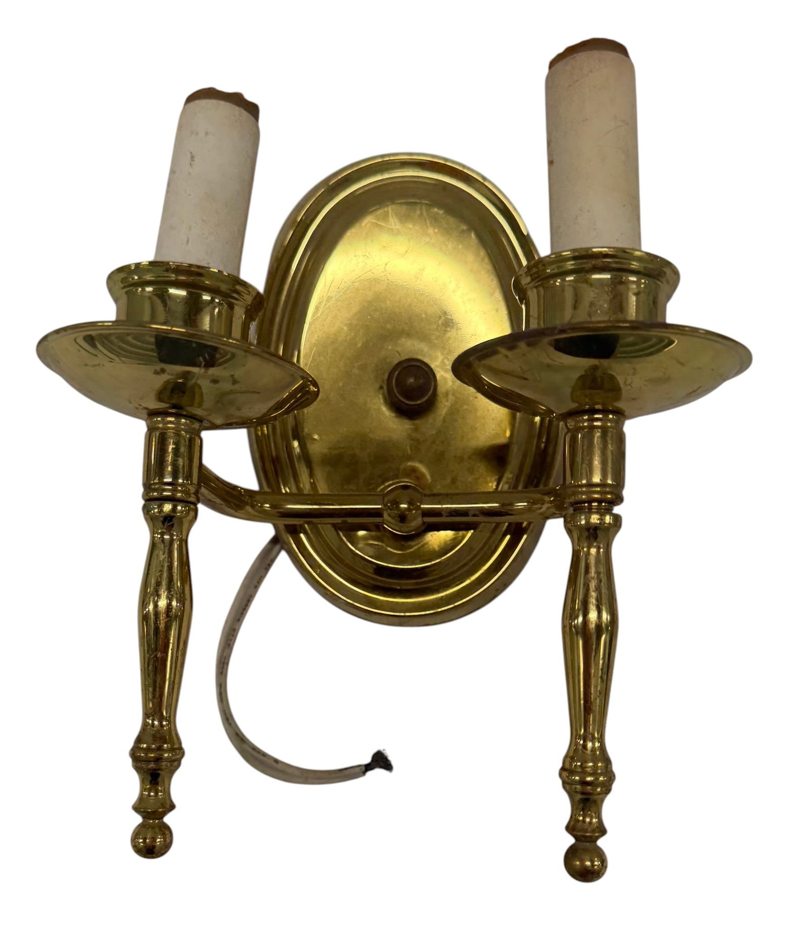 Pair of Vintage Brass Wall Sconces (1 of 5)