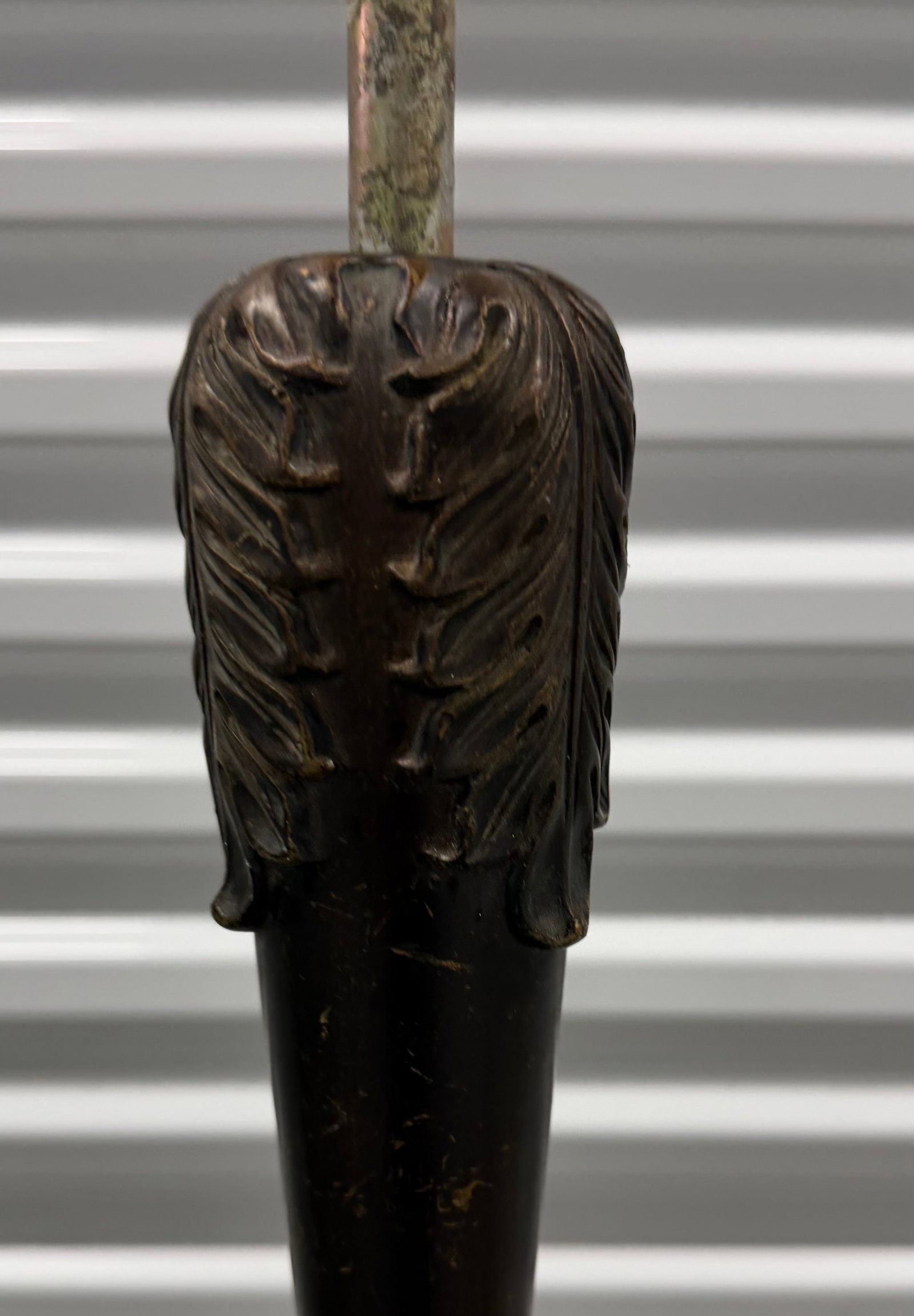 Vintage Cast Metal Floor Lamp Standard - 3