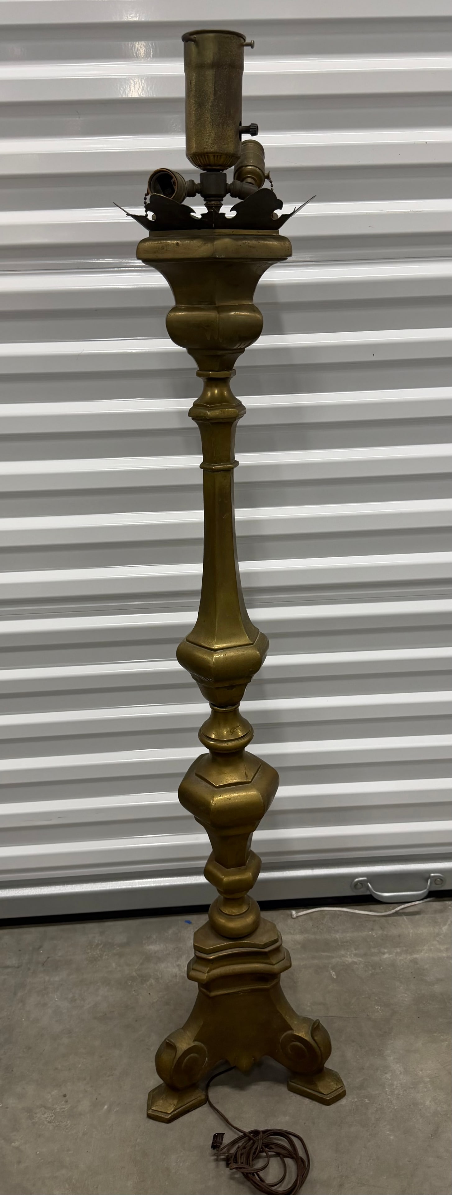 Patinated Brass Standard Lamp - 3