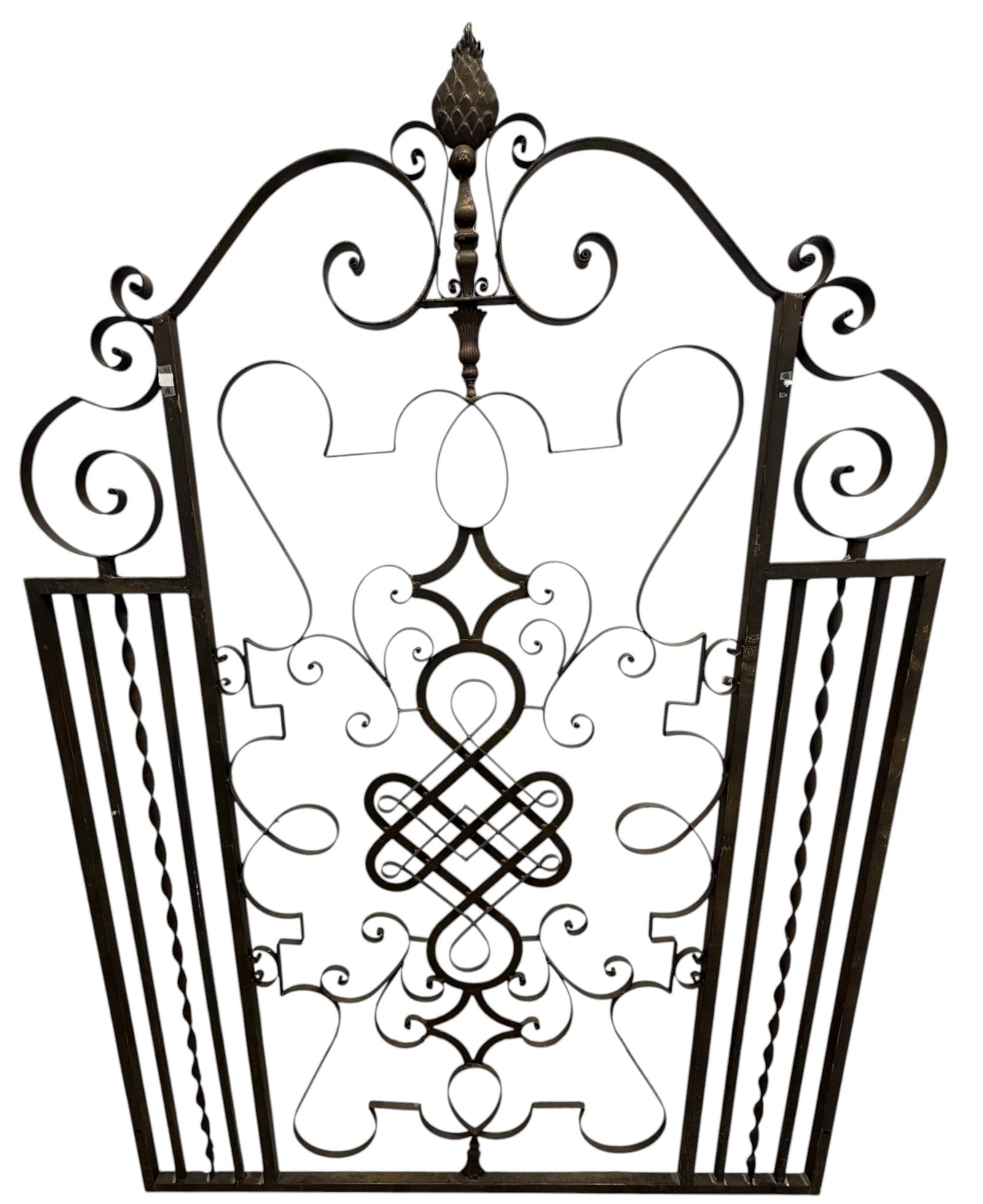 Wrought Iron Decorative Gate with Acorn Finial (1 of 5)