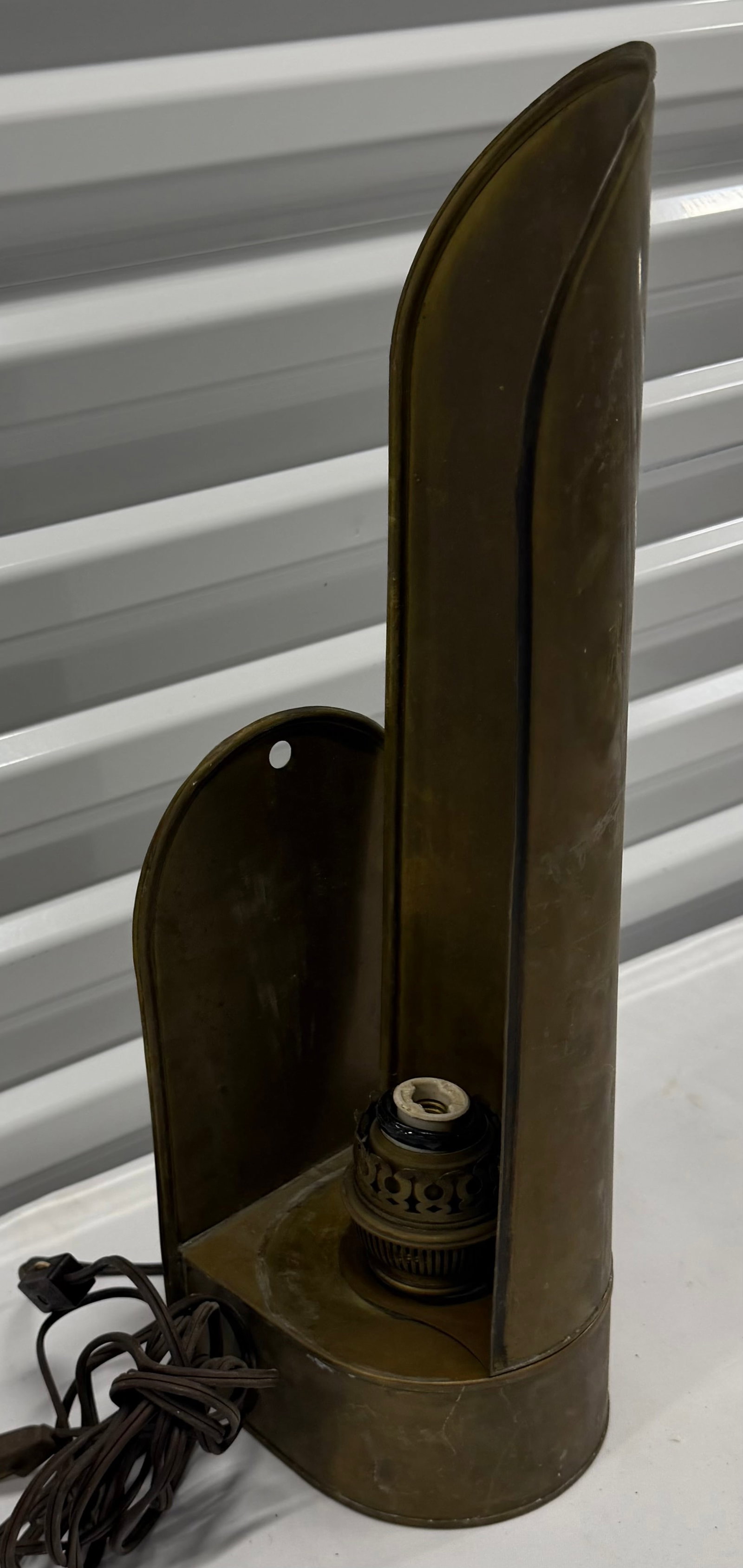Vintage Brass Wall Sconce Lamp - 3