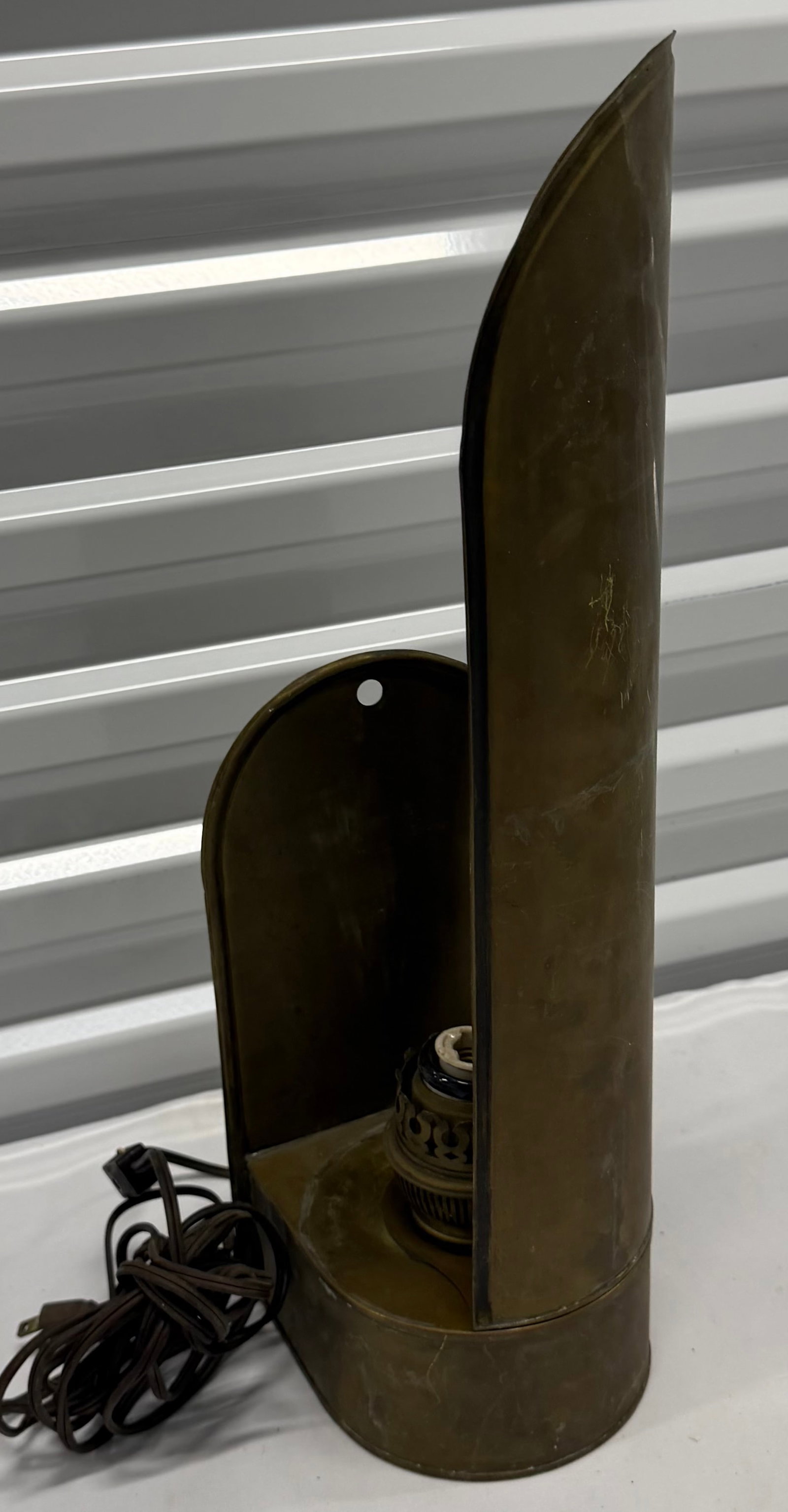 Vintage Brass Wall Sconce Lamp - 4