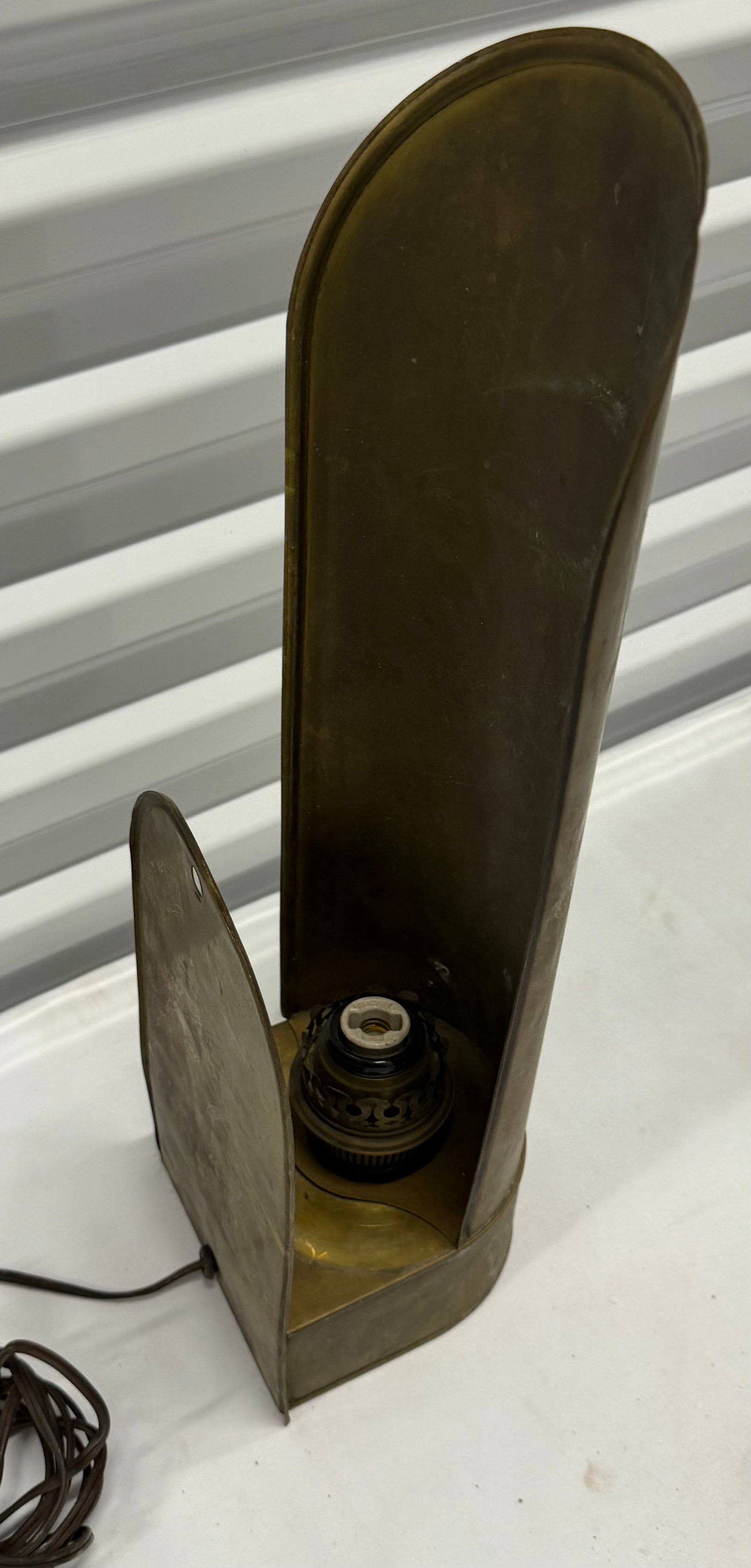 Vintage Brass Wall Sconce Lamp - 5