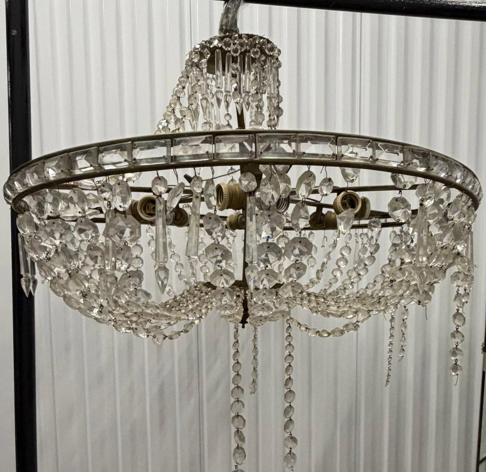 Vintage Crystal Chandelier - 4