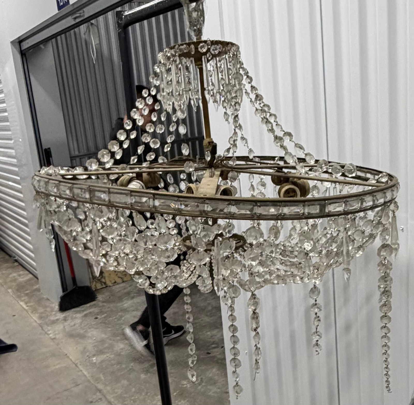 Vintage Crystal Chandelier - 6