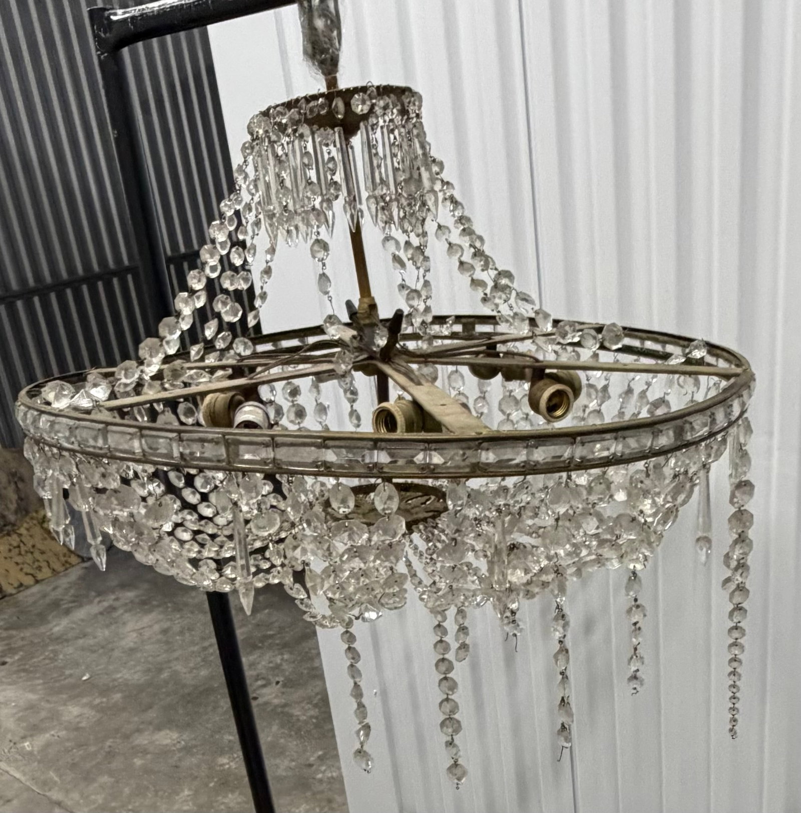 Vintage Crystal Chandelier - 9
