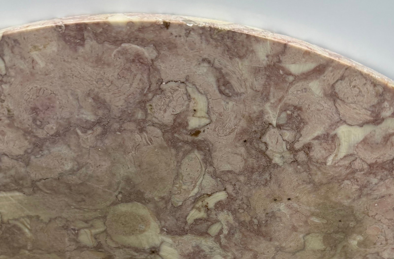 Round Rosso Levanto Marble Tabletop - 2