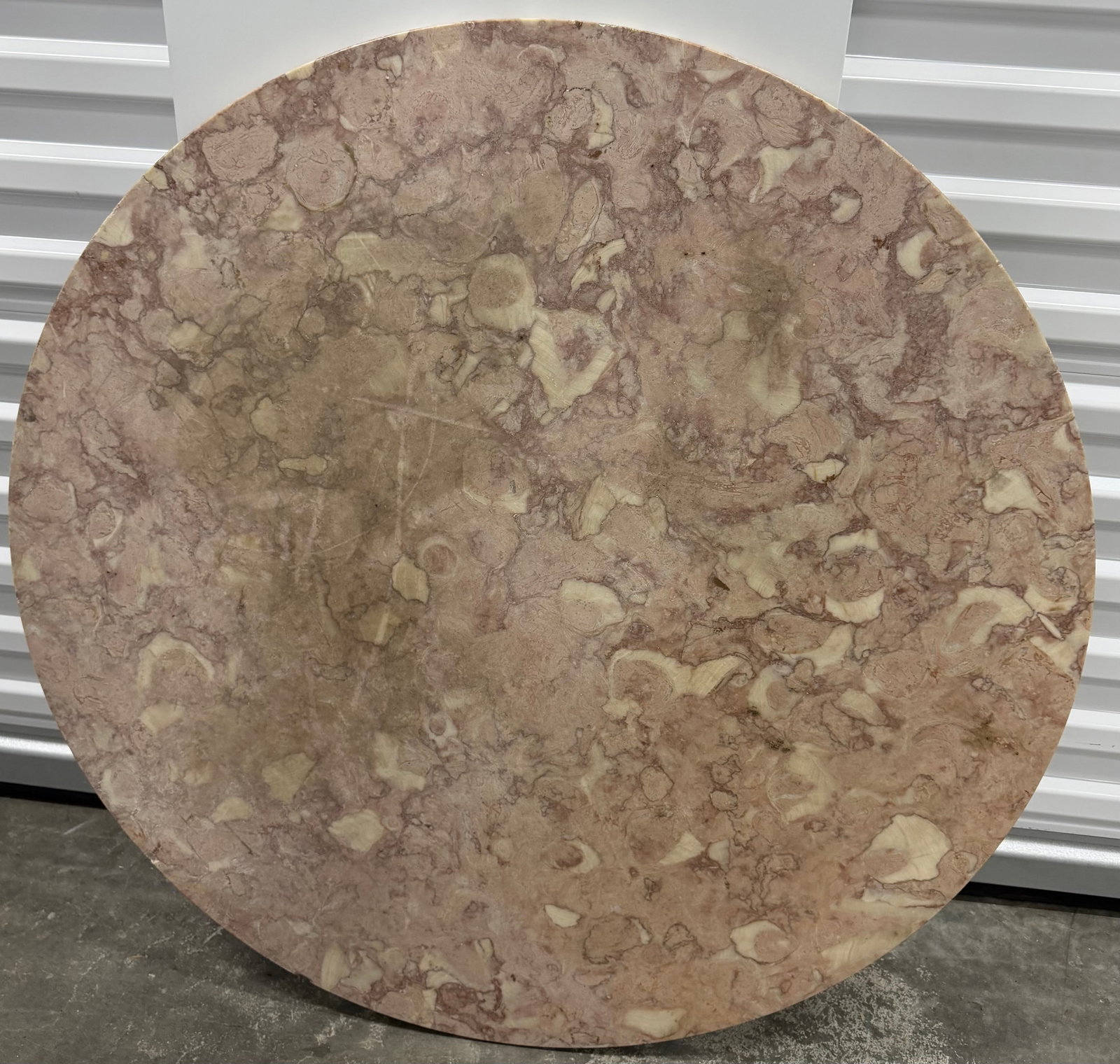 Round Rosso Levanto Marble Tabletop - 4