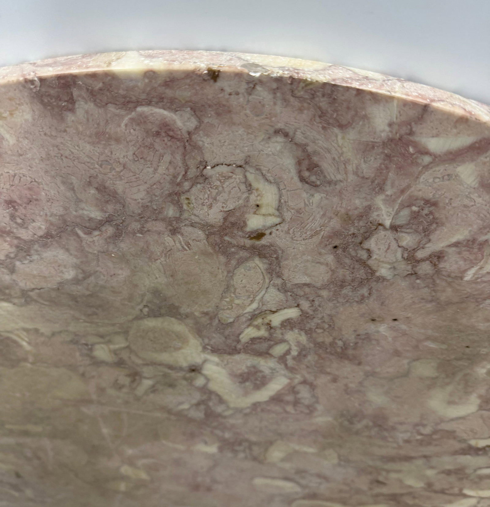 Round Rosso Levanto Marble Tabletop - 5