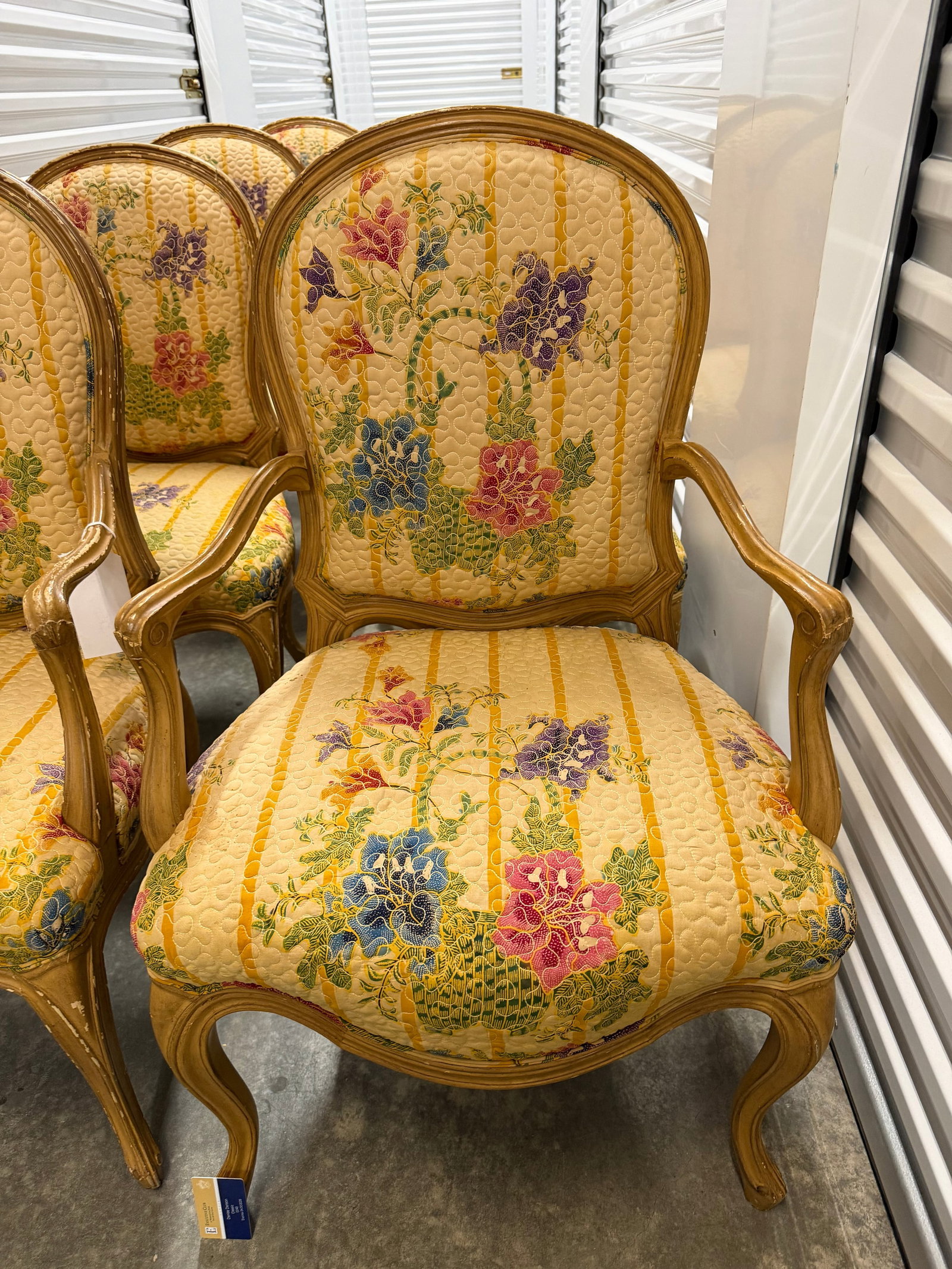 Set of Eight French Provincial Style Dining Chairs - 3