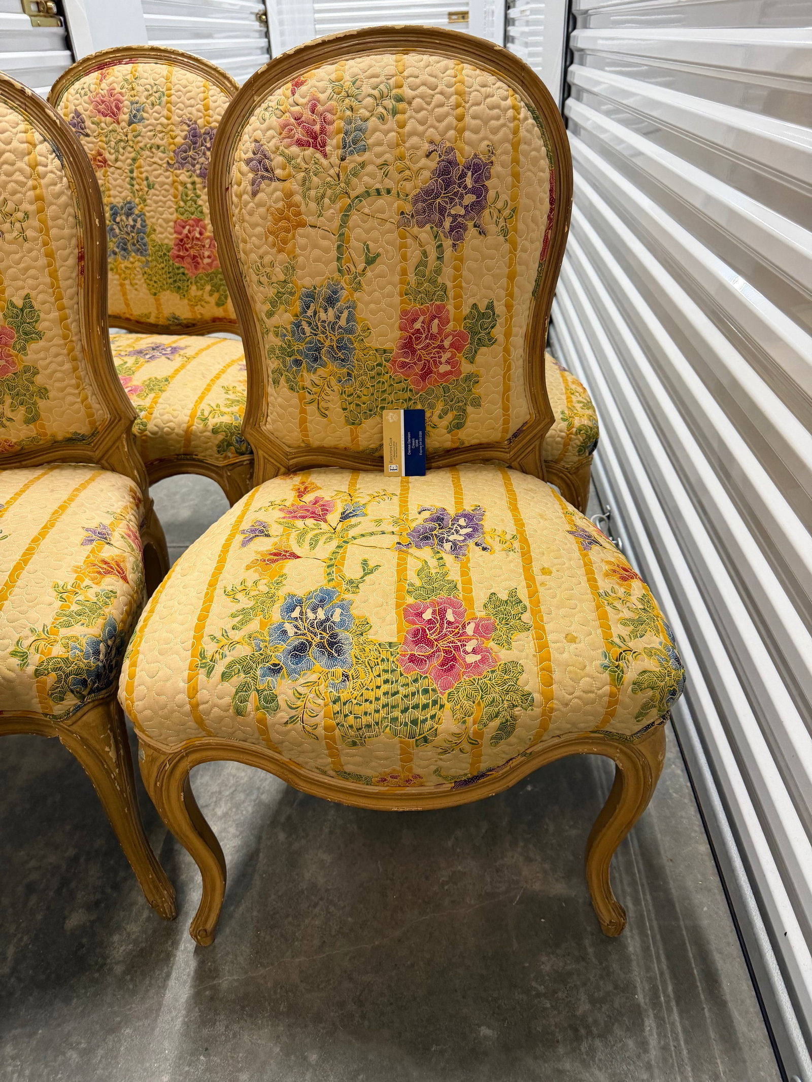 Set of Eight French Provincial Style Dining Chairs - 5